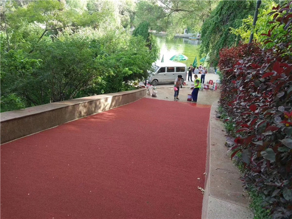 广州彩色路面施工